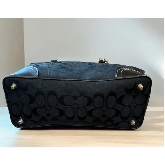 Y2K Coach F11220 Hamptons Signature Satchel Bag